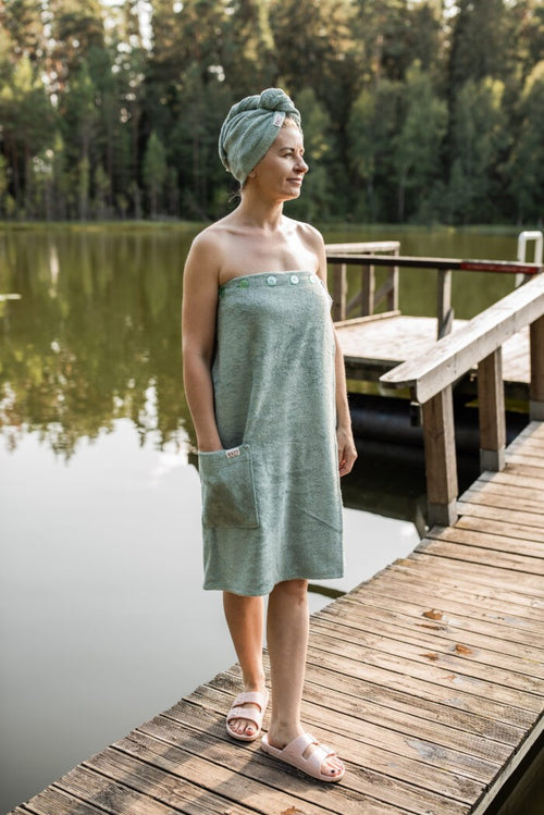 Hair Wrap for Women -  Bamboo Terry