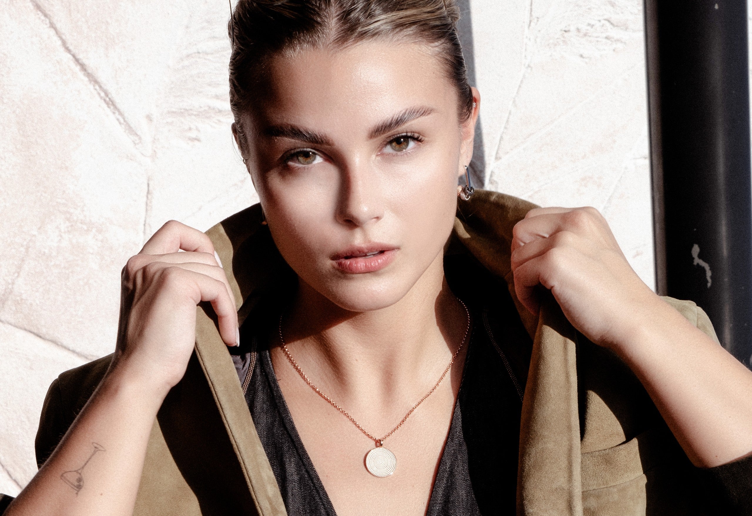 Metropolitan Hoops Rolling Charm Earrings