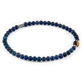 Walter Silver and Stone SKINNY Bracelet - Blue Sodalite and Brown Tigers Eye